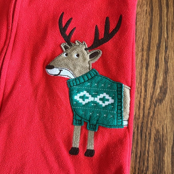 Carters 24M one piece Christmas Pajamas - Picture 2 of 4